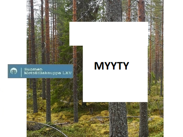 MYYTY! N. 8207 m3/ n. 99,47 ha metsäsijoituskohde Rovaniemeltä.