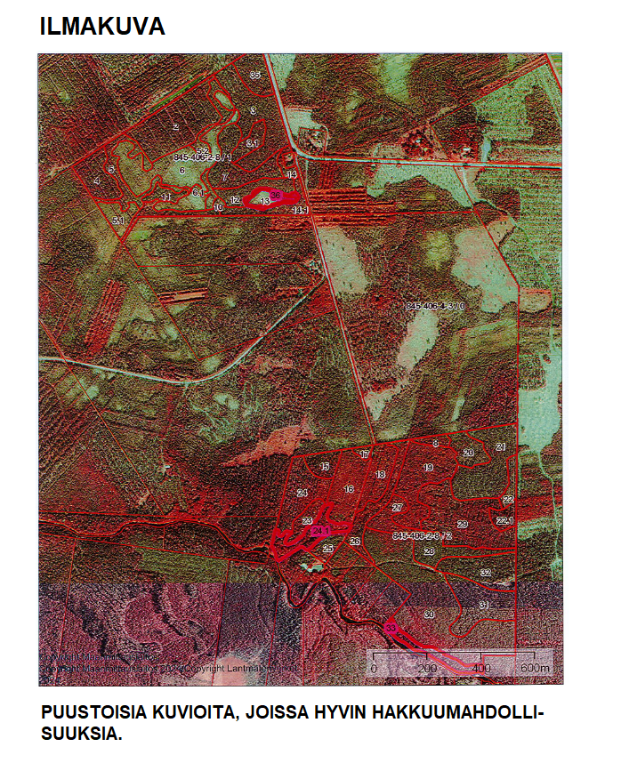 Ilmakuva Myydään n. 11964 m3 / n. 89,60 ha kovakasvuinen metsäsijoituskohde Tervolasta tien vierestä. Kasvatusmetsiä n. 9699 m3. Mahdollisuus n. 2900 m3 hakkuisiin! Tarjoukset viimeistään ti 27.10.2026 sähköpostiin tuomo.liikanen@suomenmetsatilakauppa.fi Lisätiedot 050-4334720, Tuomo Liikanen