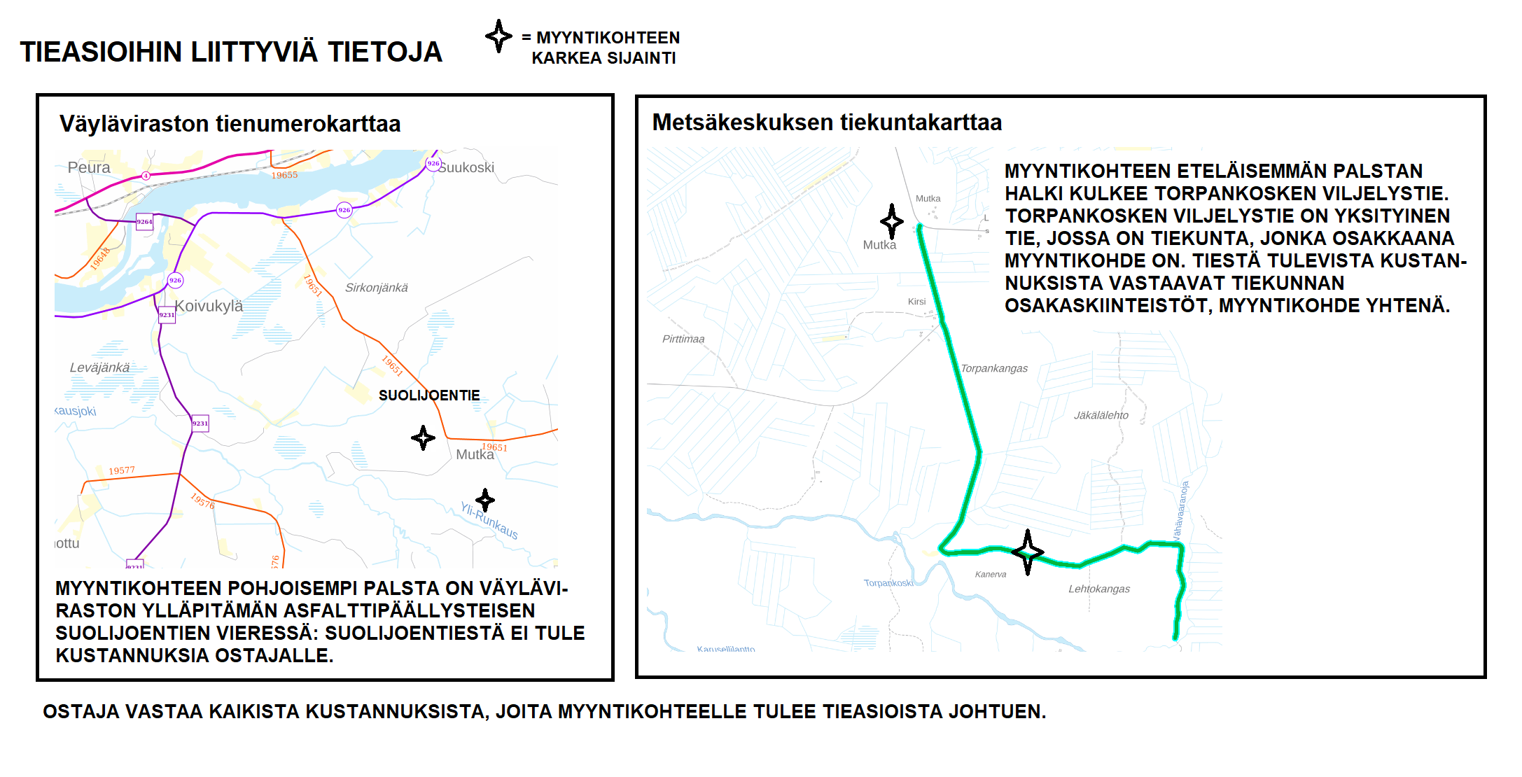 Tieasioihin liittyvä kuva Myydään n. 11964 m3 / n. 89,60 ha kovakasvuinen metsäsijoituskohde Tervolasta tien vierestä. Kasvatusmetsiä n. 9699 m3. Mahdollisuus n. 2900 m3 hakkuisiin! Tarjoukset viimeistään ti 27.10.2026 sähköpostiin tuomo.liikanen@suomenmetsatilakauppa.fi Lisätiedot 050-4334720, Tuomo Liikanen